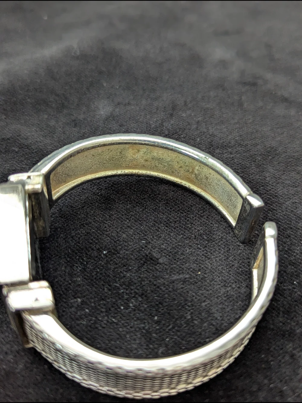 Geneva Silver-Tone Women's Watch with Mesh-Look Band